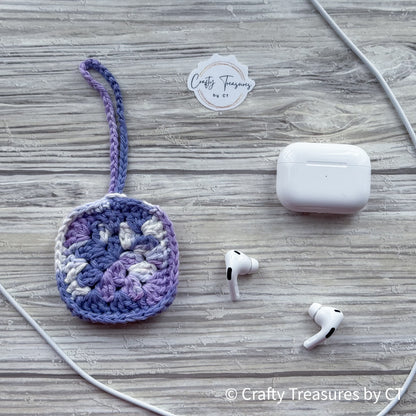 Crocheted Wireless Headphones Pouch