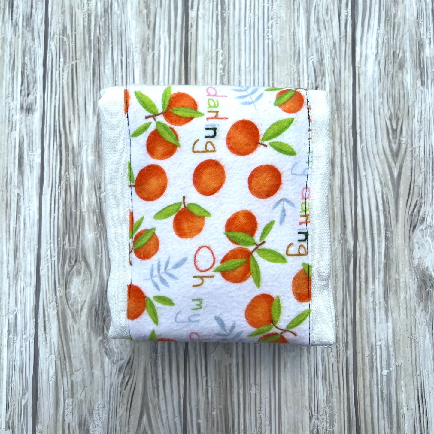 Darling Clementines Burp Cloth Set