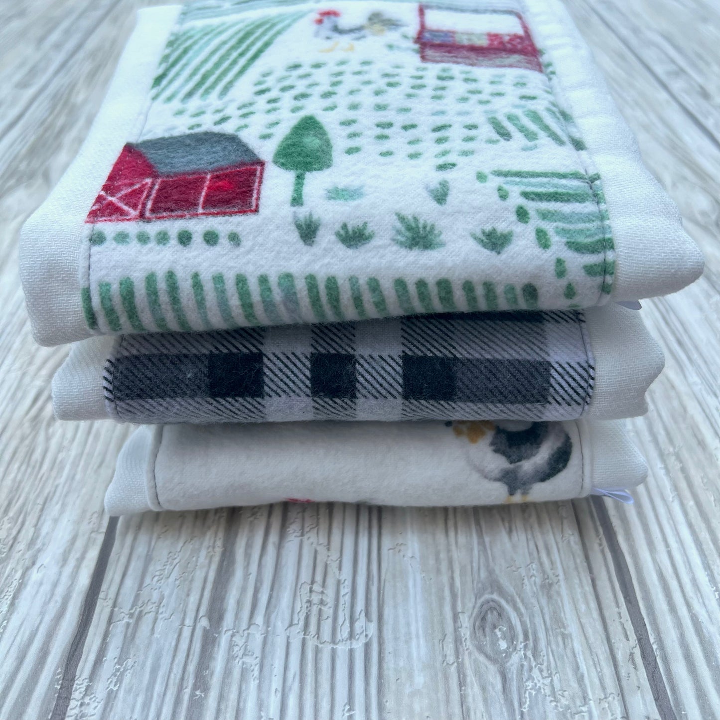 Farm Life Burp Cloth Set