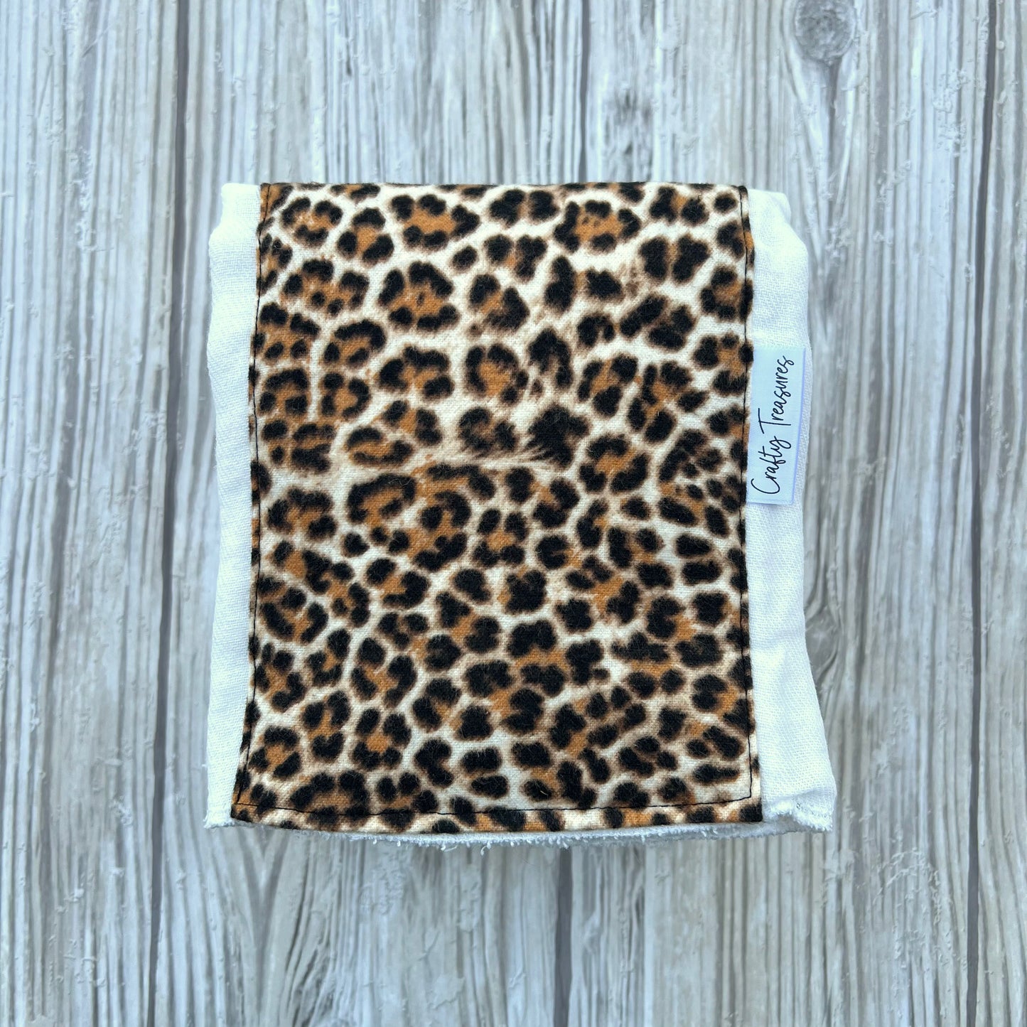 Leopard Print Burp Cloth Set