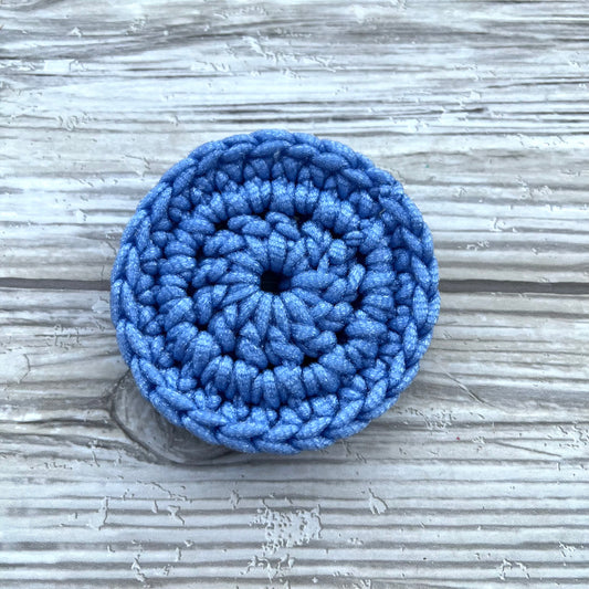 Periwinkle Nylon Crocheted Dish Scrubby