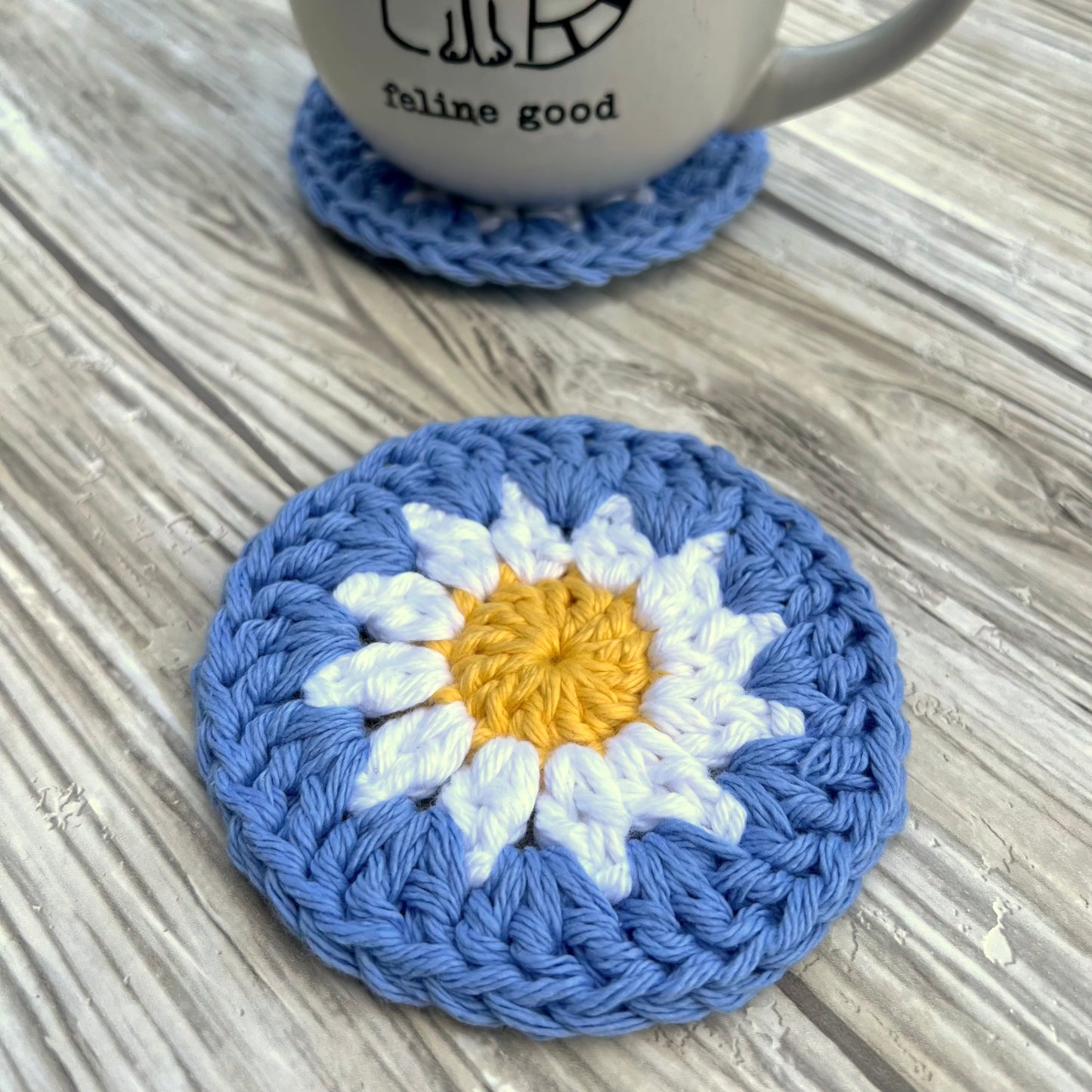 Crochet Daisy Coaster